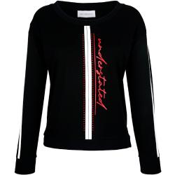 Sweatshirt mit Schriftzug im Vorderteil AMY VERMONT Schwarz/Rot/Weiß