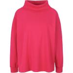 Pinke MYBC Rollkragen Damensweatshirts aus Baumwolle maschinenwaschbar Größe XL 