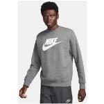Reduzierte Anthrazitfarbene Nike Graphic Herrensweatshirts aus Fleece Größe L 