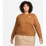 Reduzierte Braune Nike Damensweatshirts aus Fleece Größe 3 XL Große Größen 