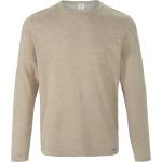 Beige Oversize OLYMP Herrensweatshirts aus Baumwolle maschinenwaschbar Größe XXL 