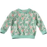 Grüne Blumenmuster Alana Bio Kindersweatshirts für Babys Größe 92 