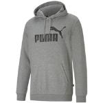 Graue Puma Essentials Herrensweatshirts mit Kapuze Größe XS 