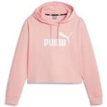 Hoodie PUMA "Essentials+ Cropped Logo Damen" pink (peach smoothie pink) Damen Sweatshirts -jacken