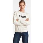 Weiße G-Star Raw Rundhals-Ausschnitt Damensweatshirts mit Kapuze Größe S für den für den Herbst 