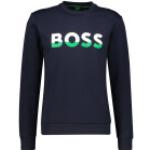 Blaue HUGO BOSS BOSS Rundhals-Ausschnitt Herrensweatshirts mit Kapuze Größe XL 