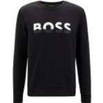 Schwarze HUGO BOSS BOSS Rundhals-Ausschnitt Herrensweatshirts mit Kapuze Größe XL 