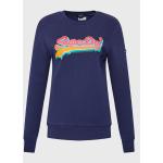 Reduzierte Dunkelblaue Vintage Superdry Damensweatshirts 