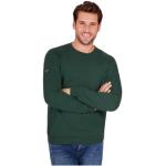 Sweatshirt TRIGEMA "TRIGEMA aus Biobaumwolle" grün (tanne) Herren Sweatshirts