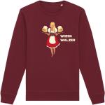 Reduzierte Bordeauxrote Vegane Bio Nachhaltige Damensweatshirts aus Baumwolle Größe XXL zum Oktoberfest 