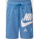 Blaue Nike Sweatshorts aus Baumwollmischung für Herren Größe XL 