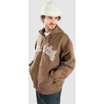 Braune Streetwear Sweet SKTBS Zip Hoodies & Sweatjacken aus Baumwolle für Herren Größe XL 