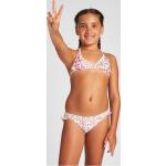Pinke Arena Multi Triangel Bikinis für Kinder mit Rüschen für Mädchen Größe 128 für den für den Sommer 