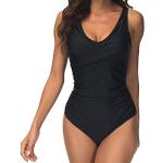 Reduzierte Schwarze Push-Up Badeanzüge aus Nylon für Damen Größe M 
