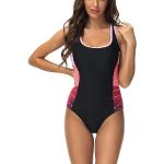 Reduzierte Sandfarbene Sexy Damenschwimmanzüge & Damensportbadeanzüge aus Nylon Größe XXL 1-teilig für den für den Sommer 