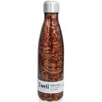 S'well Original Trinkflasche Burgundy Swirl 500ml Vakuumisolierte Trinkflasche hält Getränke kalt und heiß - BPA-freie Edelstahl Trinkflasche für unterwegs