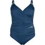 Blaue Damenbadeanzüge aus Polyamid ohne Bügel Größe XXL Große Größen 