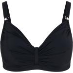Schwarze Bikini-Tops aus Polyamid mit Bügel für Damen Größe XXL Große Größen 