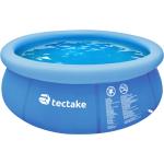 Blaue tectake Runde Quick-Up-Pools aus PVC aufblasbar 