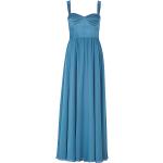 Blaue Unifarbene Ärmellose Swing Chiffon-Abendkleider aus Chiffon für Damen Größe XS für den für den Sommer 
