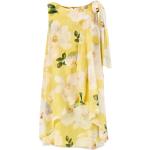 Reduzierte Gelbe Swing Chiffon-Abendkleider aus Chiffon für Damen Größe XL 