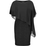 Schwarze Swing Chiffon-Abendkleider aus Chiffon für Damen Größe XL 
