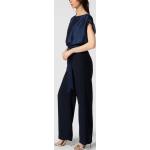Marineblaue Elegante Swing Damenjumpsuits & Damenoveralls aus Polyester Größe S 