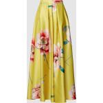Reduzierte Gelbe Blumenmuster Swing Maxi Maxiröcke aus Polyester für Damen Größe L 