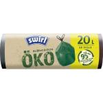 swirl Öko-Mülleimerbeutel mit Zugband grün 20 Liter