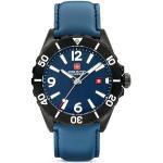 Swiss Military Hanowa Herren Analog Quarz Uhr mit Leder Armband SMWGB0000250