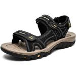 Schwarze Outdoor-Sandalen orthopädisch für Herren Größe 40 für den für den Sommer 
