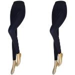 Reduzierte Marineblaue Unifarbene Casual SYMPATICO Thermo-Leggings aus Polyester für Damen Größe XL für den für den Winter 