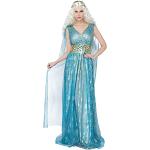 Blaue Game of Thrones Daenerys Targaryen Zombiekrankenschwester-Kostüme für Damen Größe M 
