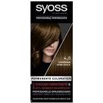 Syoss Color Coloration 4_8 Schokobraun Stufe 3 (3 x 115 ml), permanente Haarfarbe für bis zu 10 Wochen Farbintensität und 70 % weniger Haarbruch