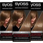 Syoss Color Coloration 6_8 Dunkelblond Stufe 3 (3 x 115 ml), permanente Haarfarbe für bis zu 10 Wochen Farbintensität und 70 % weniger Haarbruch