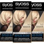 Syoss Color Coloration 9_5 Kühles Perlblond Stufe 3 (3 x 115 ml), permanente Haarfarbe für bis zu 10 Wochen Farbintensität und 70 % weniger Haarbruch
