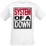 System Of A Down T-Shirt - Triple Stack Box - S bis XXL - für Männer - Größe XL - weiß - Lizenziertes Merchandise