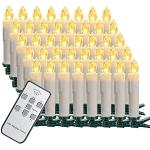 Reduzierte Beige 10 cm Runde LED Kerzen mit Fernbedienung 40-teilig 