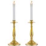 Reduzierte Romantische Kerzenständer Sets vergoldet 2-teilig 