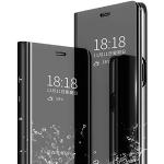 Schwarze Samsung Galaxy S21+ 5G Hüllen Art: Flip Cases mit Bildern mit Schutzfolie 