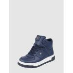 Marineblaue Tommy Hilfiger High Top Sneaker & Sneaker Boots mit Reißverschluss aus Leder für Kinder Größe 41 