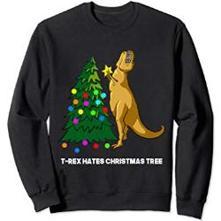 T-Rex Hates Christmas Tree Dinosaur Dino Merry Xma