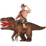 Braune Horror-Shop Meme / Theme Dinosaurier Huckepackkostüme Größe L 