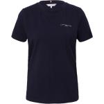 Reduzierte Mitternachtsblaue Tommy Hilfiger T-Shirts aus Jersey für Damen Größe XS Große Größen 