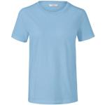Reduzierte Hellblaue TCHIBO Bio Nachhaltige T-Shirts aus Baumwolle für Damen Größe S 