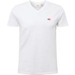 Reduzierte Weiße LEVI'S V-Ausschnitt T-Shirts aus Jersey für Herren Größe XXL 