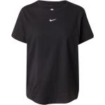 Schwarze Bestickte Nike T-Shirts aus Jersey für Damen Übergrößen 