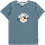 Dunkelblaue Bestickte Steiff Kids Collection Kinder T-Shirts aus Jersey Größe 122 