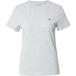 Reduzierte Marineblaue Melierte Gant T-Shirts aus Jersey für Damen Größe L Große Größen 