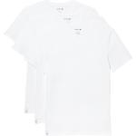 Reduzierte Offwhitefarbene Lacoste V-Ausschnitt T-Shirts aus Jersey für Herren Größe S 3-teilig 